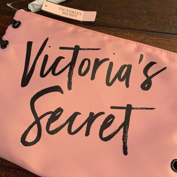 Victoria’s Secret Pink & Black Zip Pouch New!!! - Picture 2 of 8